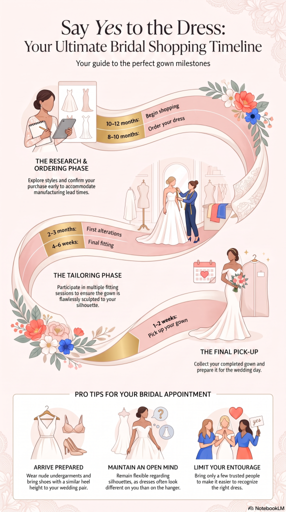 Ultimate Bridal Shopping Timeline