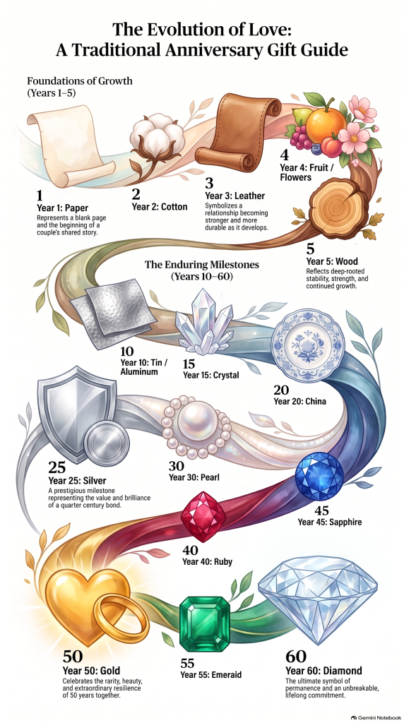 Wedding Anniversary Gift Ideas by Year
