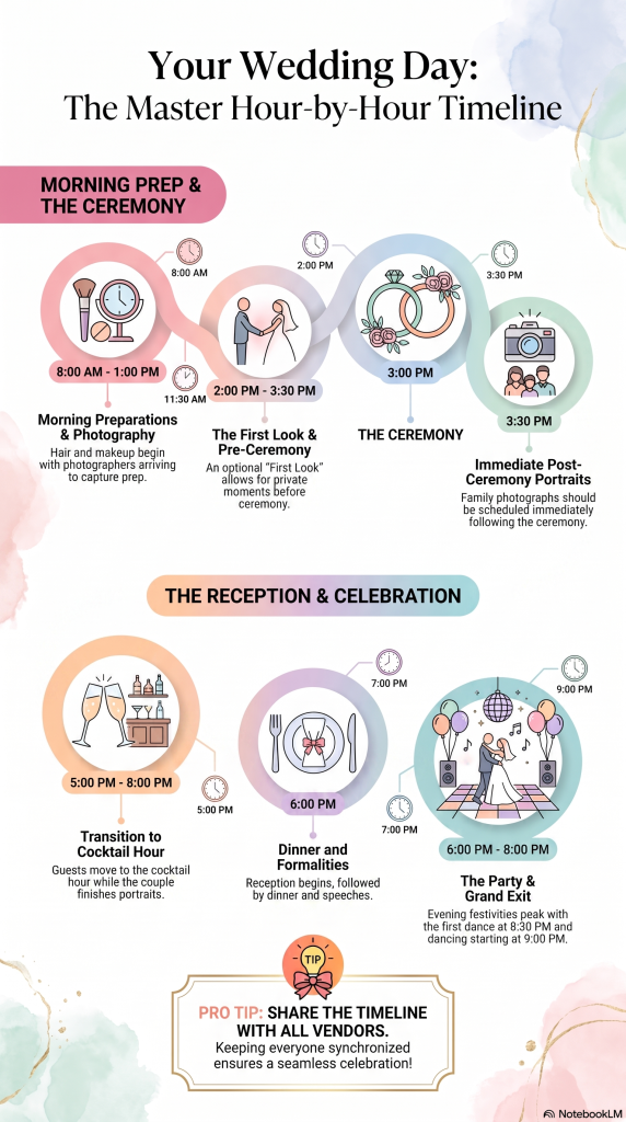 Wedding Day: Hour-by-Hour Timeline