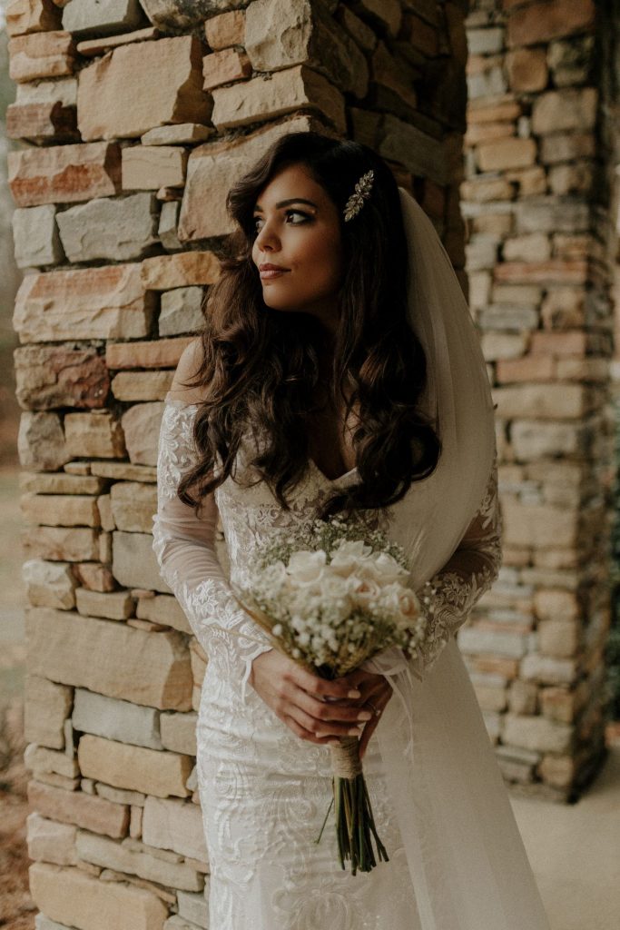 Long Loose Waves wedding hairstyle